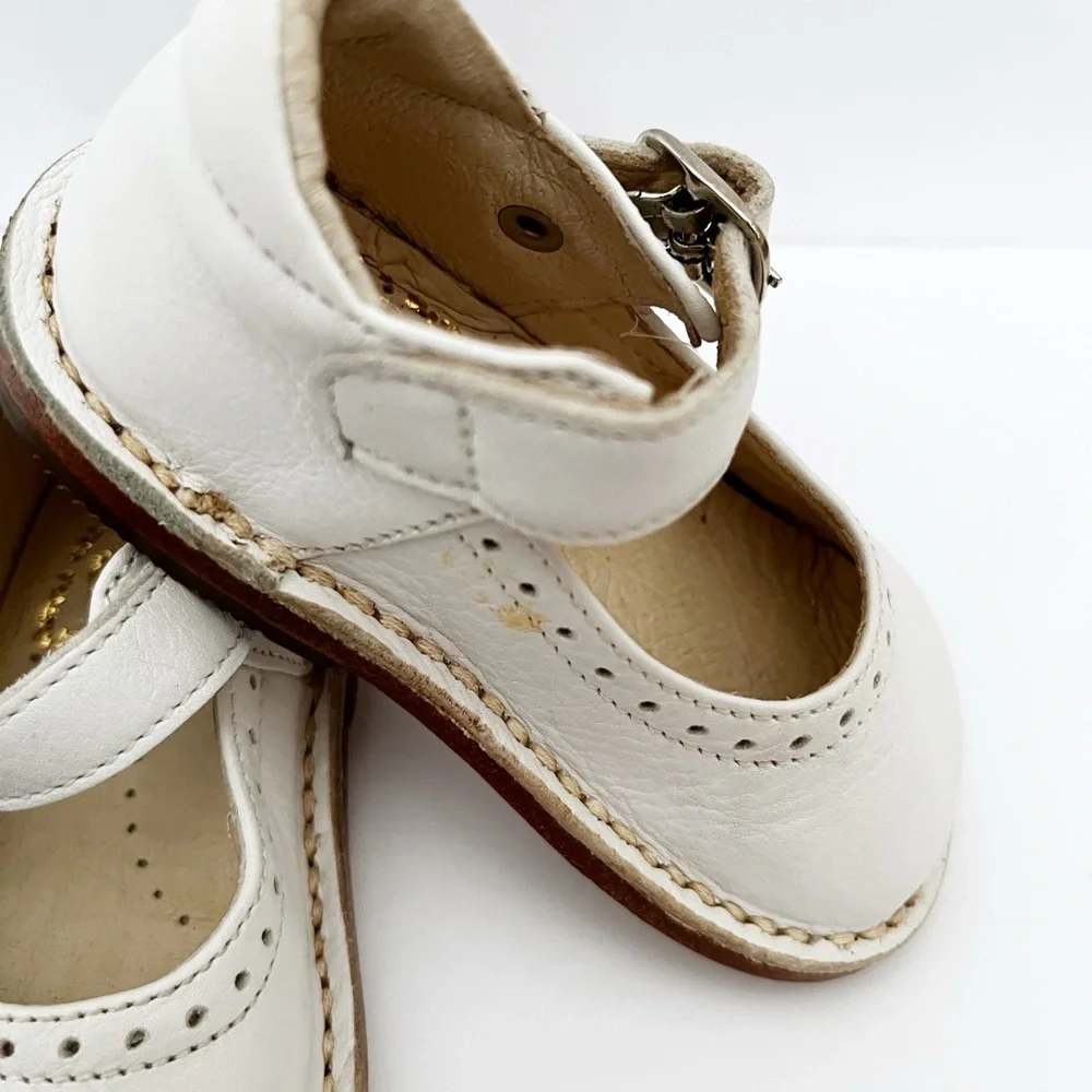 EUREKA BABY GIRL’S ARIEL HANDCRAFTED LEATHER MARY JANE SHOES SIZE EU 18 (SIZE 3)